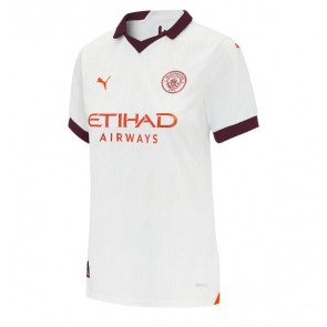 Lacne Ženy Futbalové dres Manchester City 2023-24 Krátky Rukáv - Preč